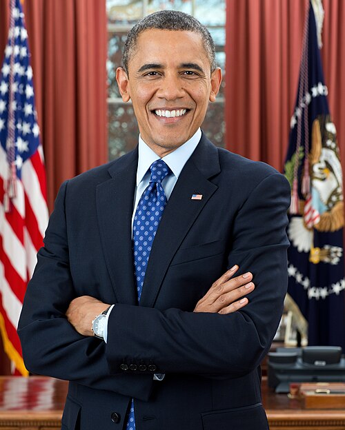 Barack Obama profile portrait