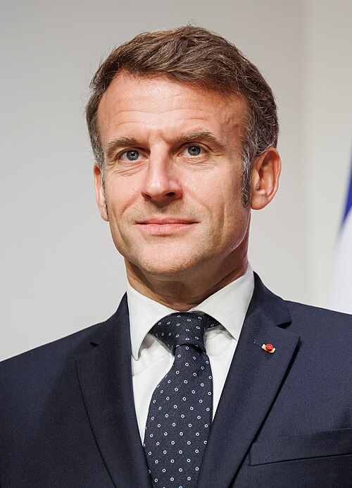 Emmanuel Macron profile portrait