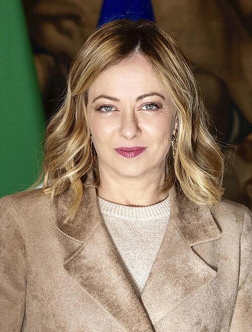 Giorgia Meloni profile portrait