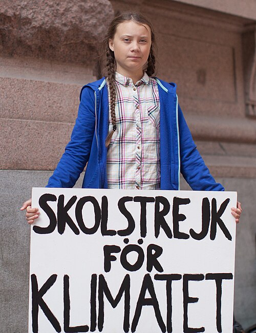 Greta Thunberg profile portrait