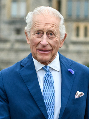 King Charles III profile portrait