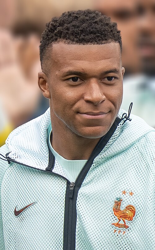 Kylian Mbappé profile portrait