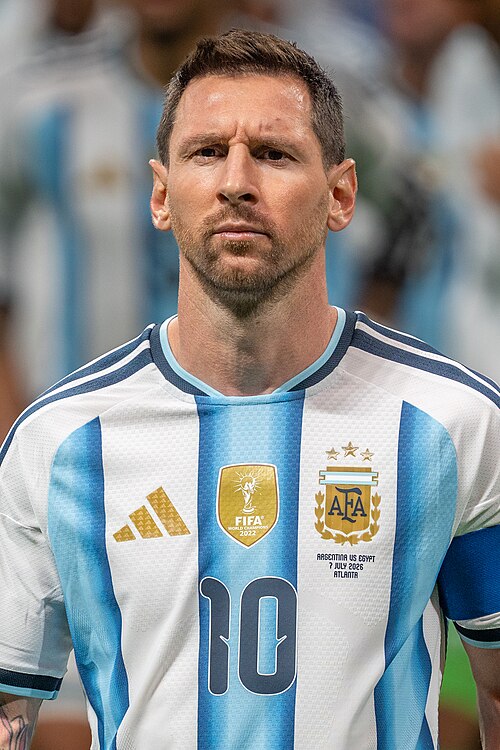 Lionel Messi profile portrait