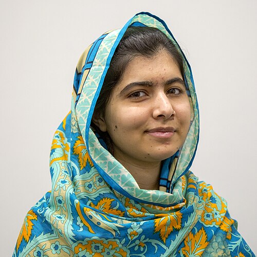 Malala Yousafzai profile portrait