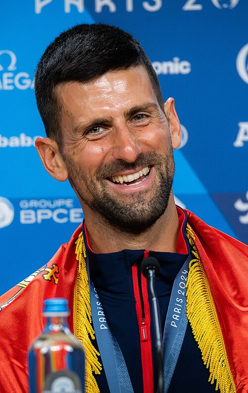 Novak Djokovic profile portrait