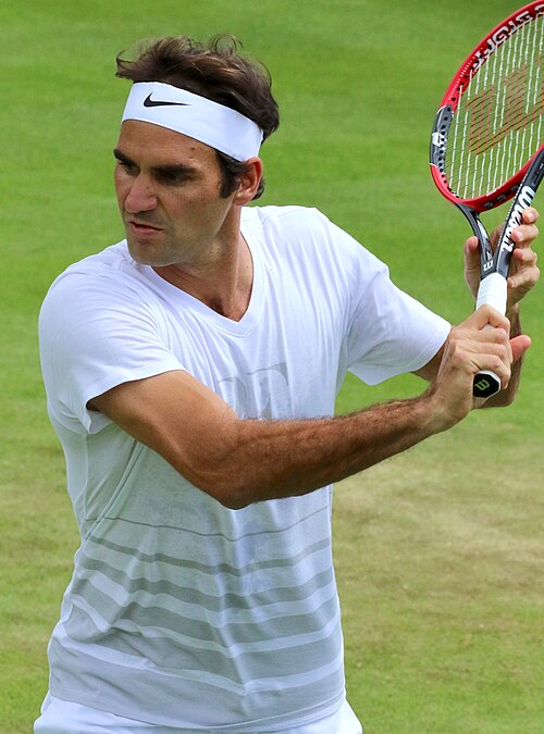 Roger Federer profile portrait