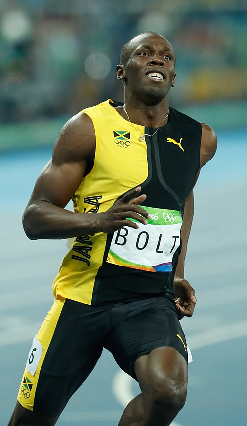 Usain Bolt profile portrait