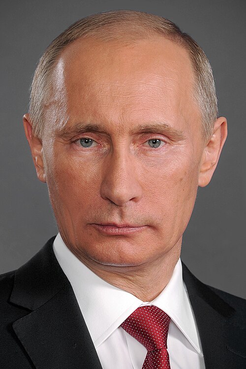 Vladimir Putin profile portrait