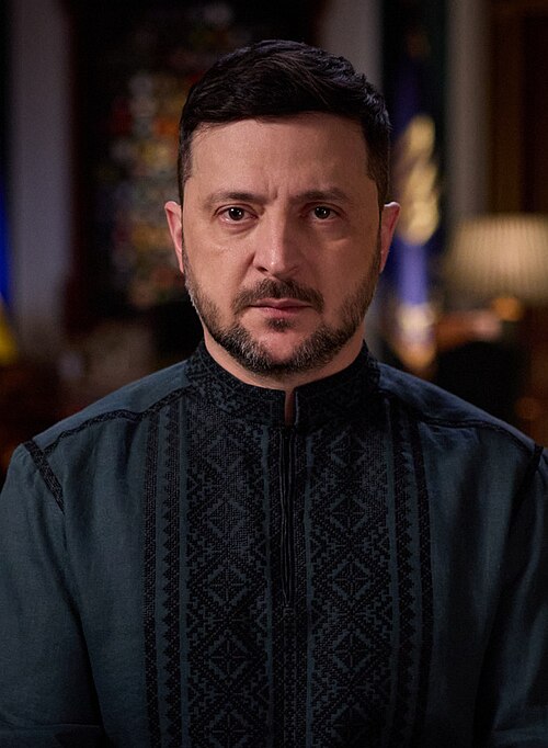 Volodymyr Zelenskyy profile portrait