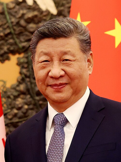 Xi Jinping profile portrait
